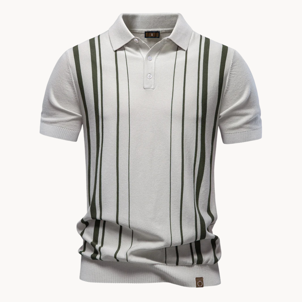 Kron | Polo med raffineret stribe