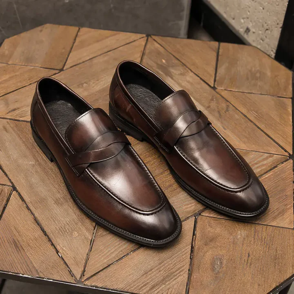 Elegante læderloafers