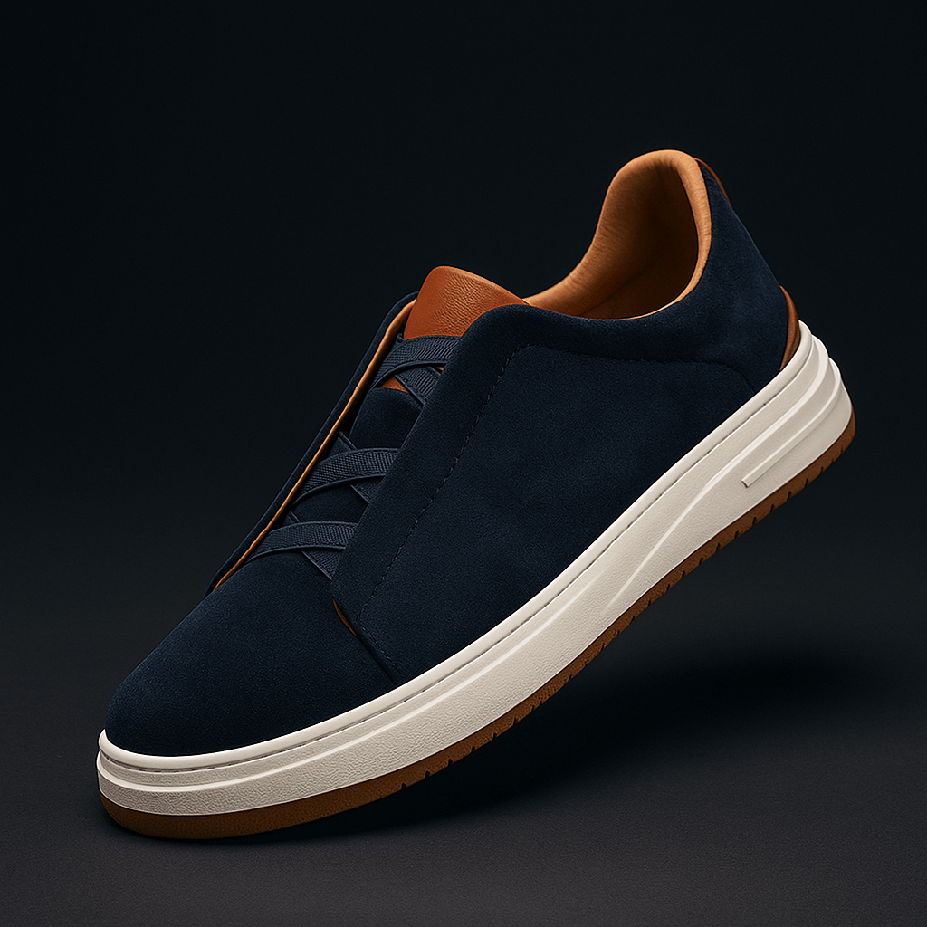Sebastien | Elegant sneaker i ruskind
