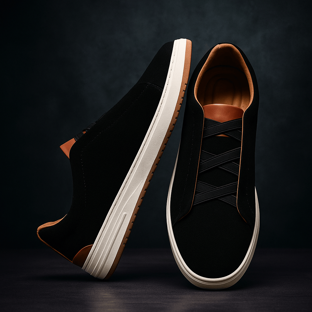 Sebastien | Elegant sneaker i ruskind