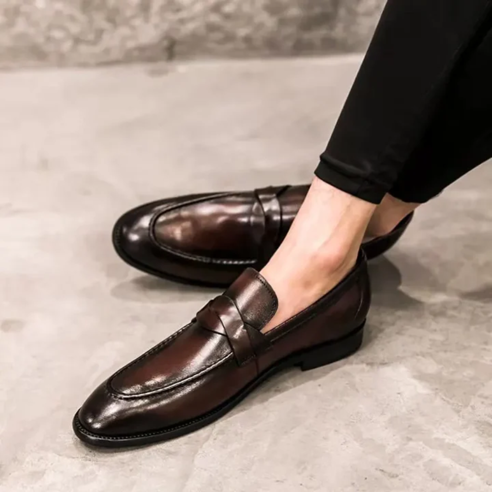 Elegante læderloafers