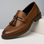Læderloafers med kvaster