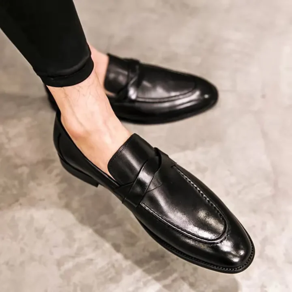 Elegante læderloafers