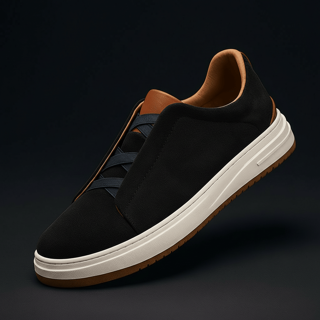 Sebastien | Elegant sneaker i ruskind