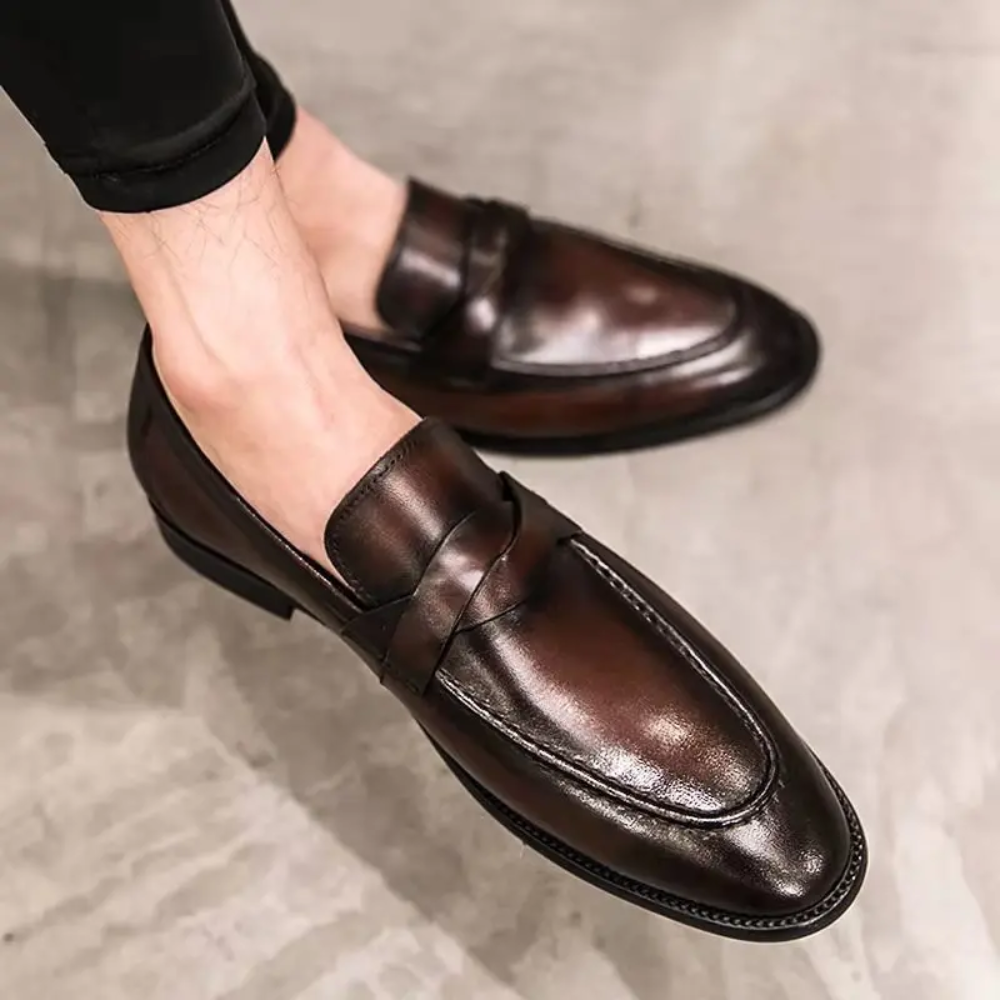 Elegante læderloafers