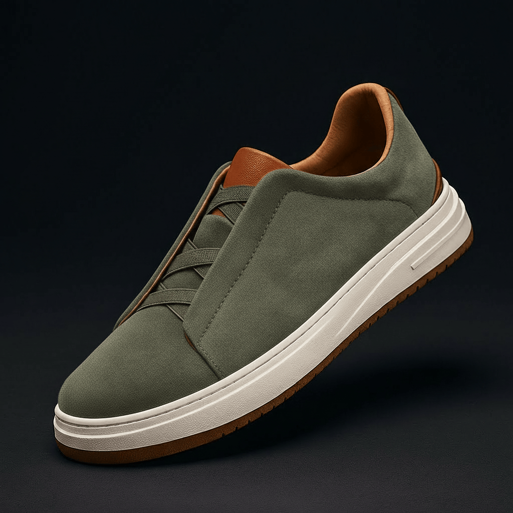 Sebastien | Elegant sneaker i ruskind