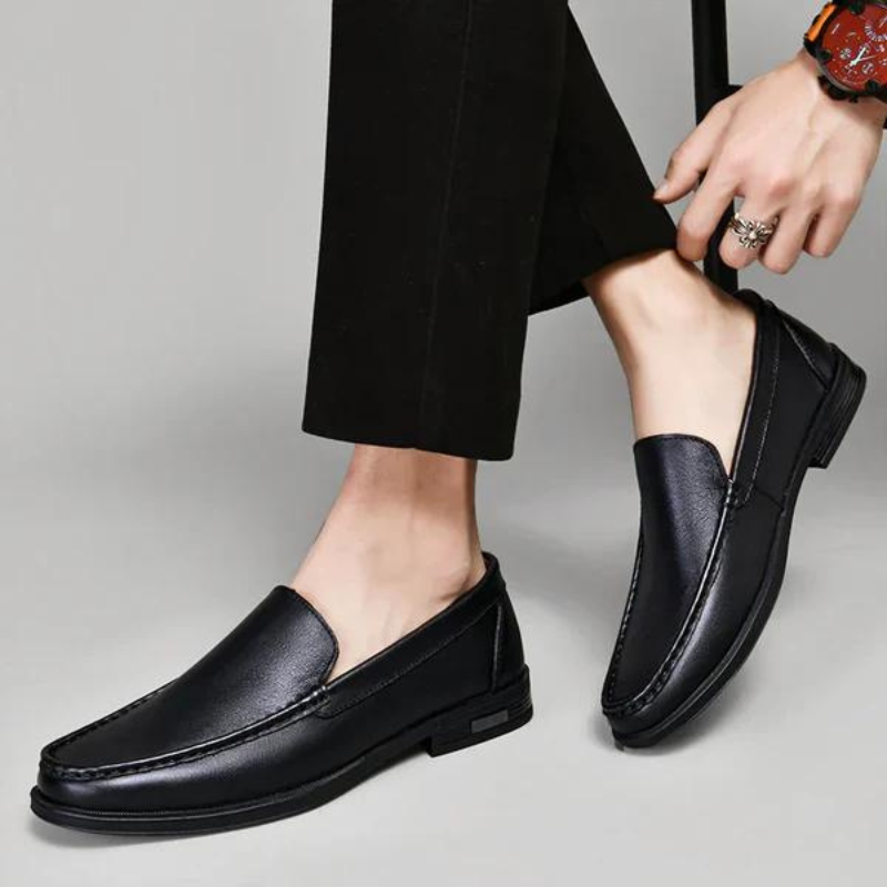 Elegante læderloafers