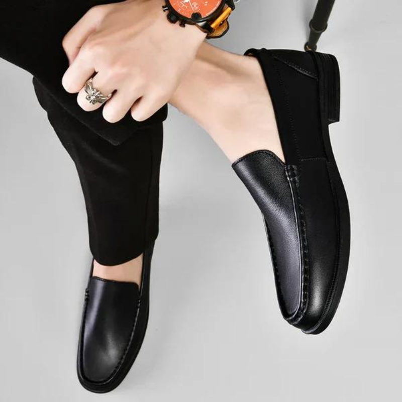 Elegante læderloafers