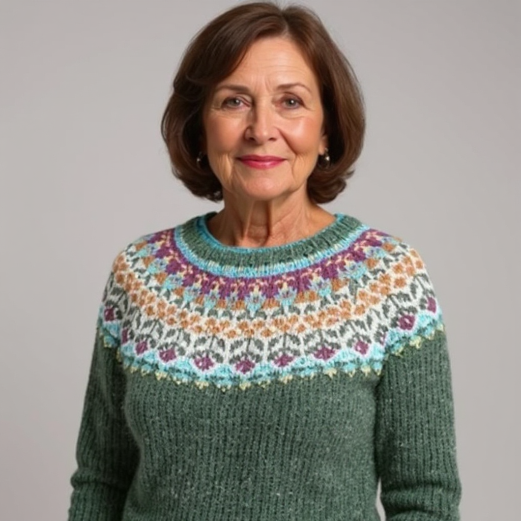 Abigail | Vintage Islandstrikpullover