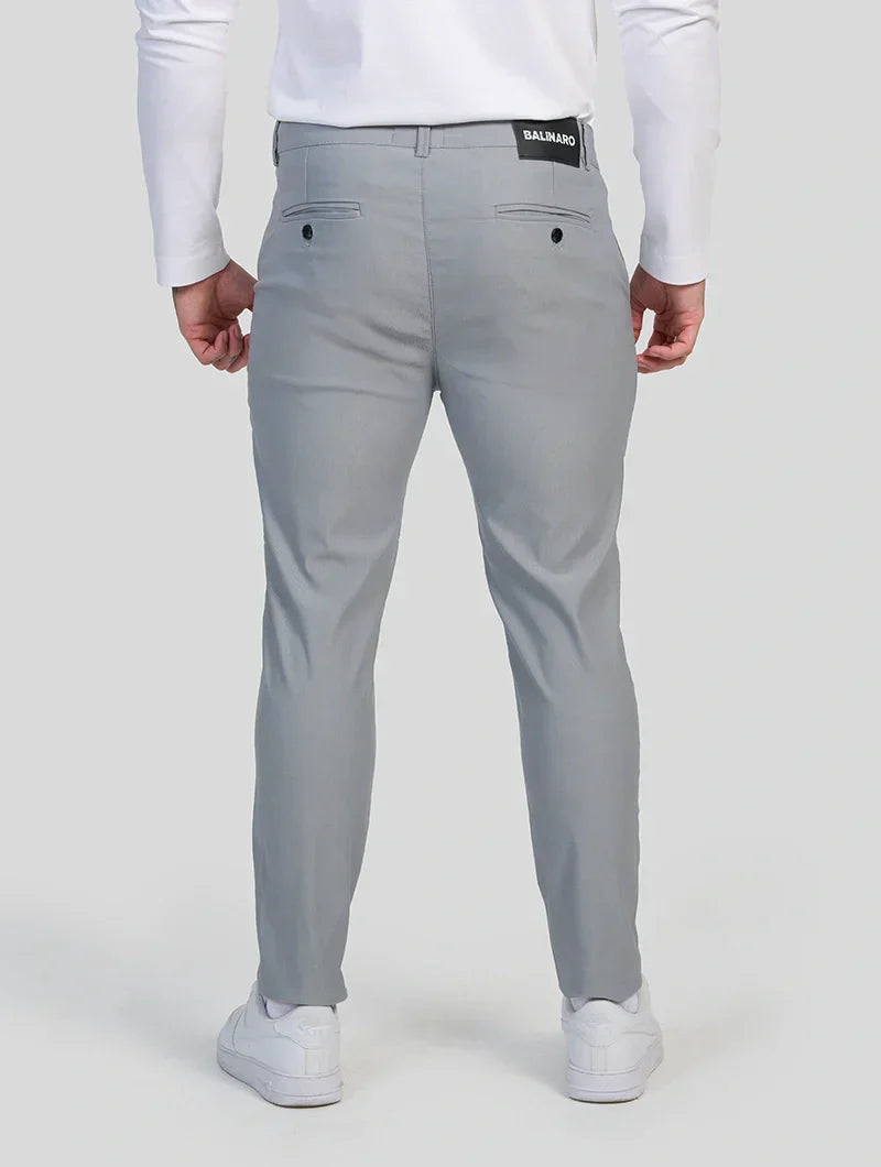 Felix Slim Fit Stretch-bukser til mænd – Lysegrå