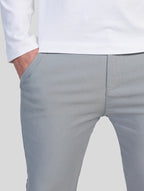 Felix Slim Fit Stretch-bukser til mænd – Lysegrå