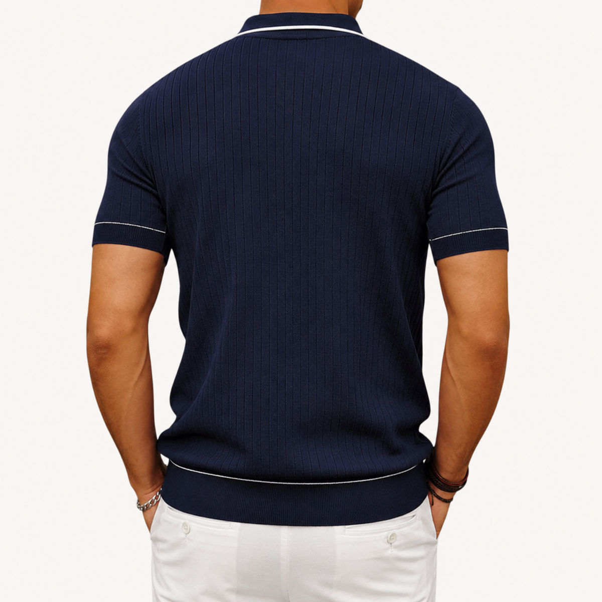 Kron | Geribde Contrast Polo
