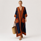 Kaftan Samira Blå Etnisk