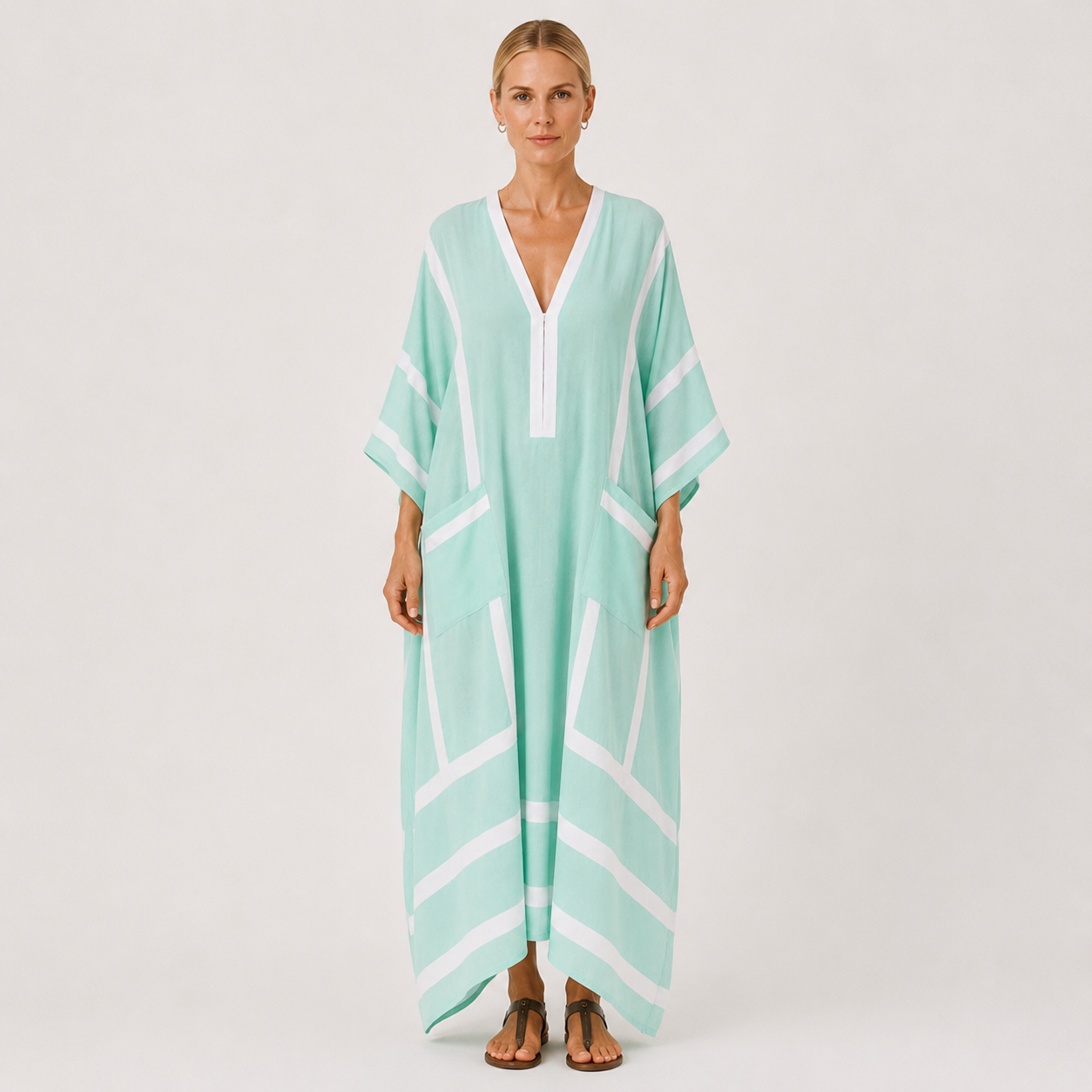 Kaftan Zaira Mintgrøn