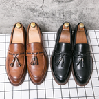 Læderloafers med kvaster