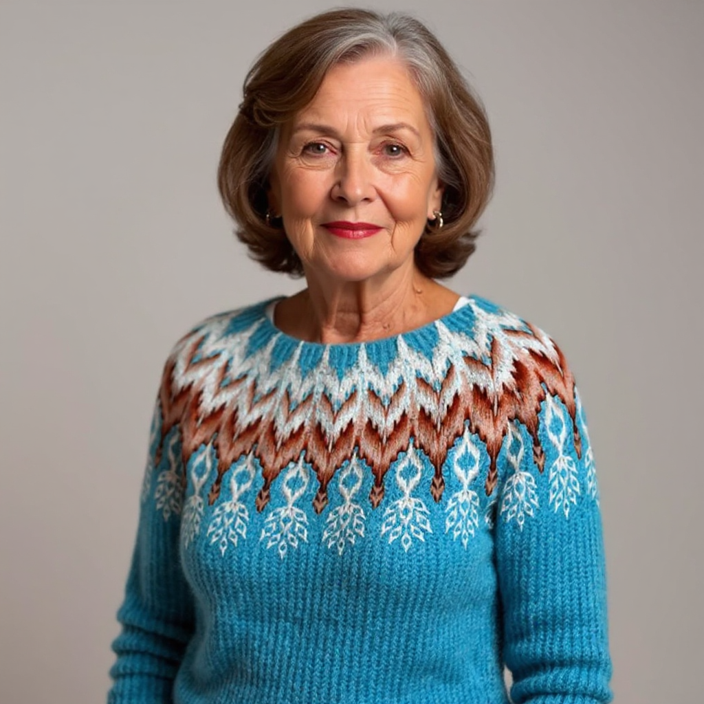 Elaine | Vintage Islandstrikpullover
