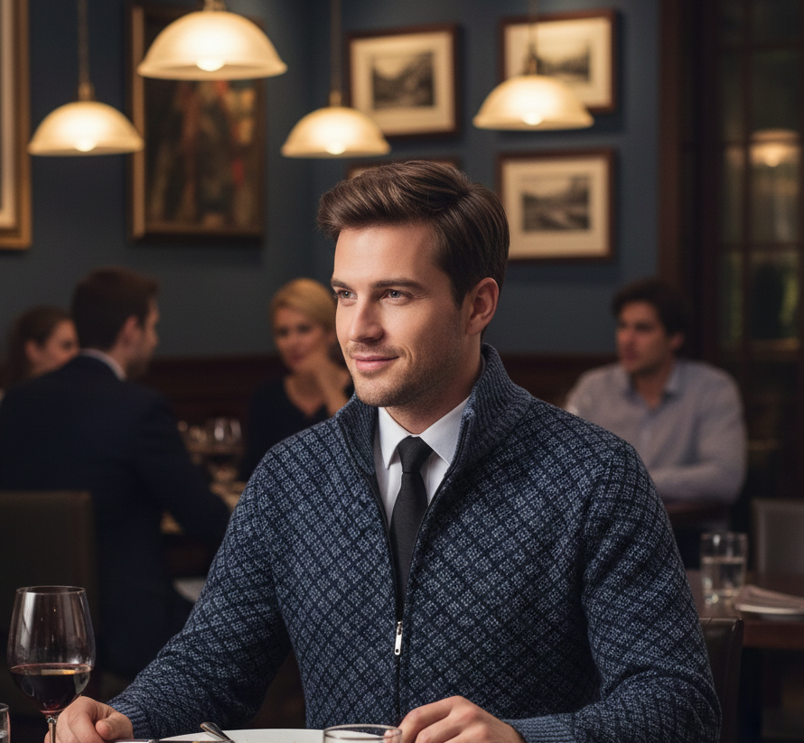 Oliver | Luksuriøs, afslappet cardigan