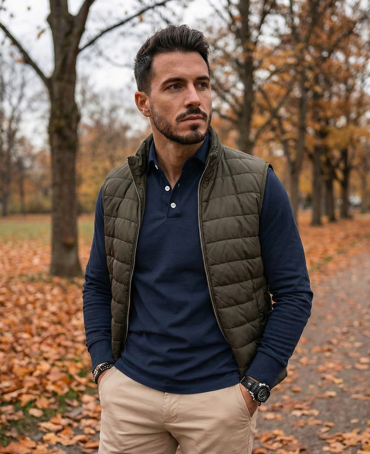 Milano | Premium-poloskjorte med lange ærmer
