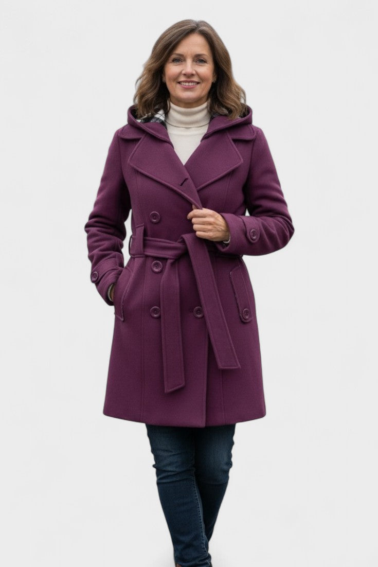 Leona™ | Elegant dobbeltradet frakke