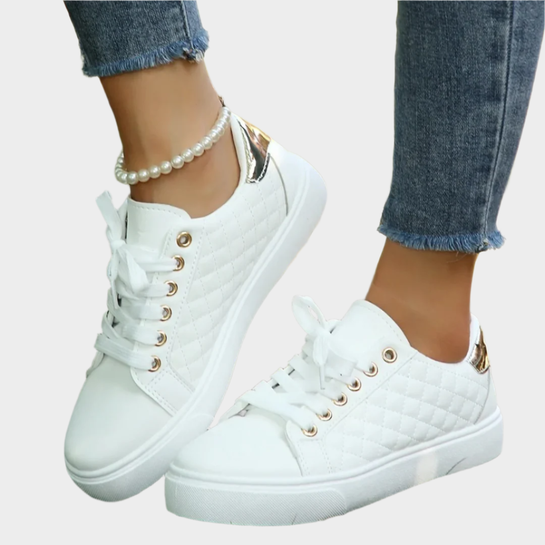 Danie - Sneakers med syet tekstur
