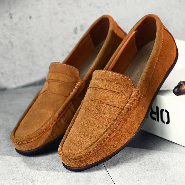 Lorenzo loafers i ruskind