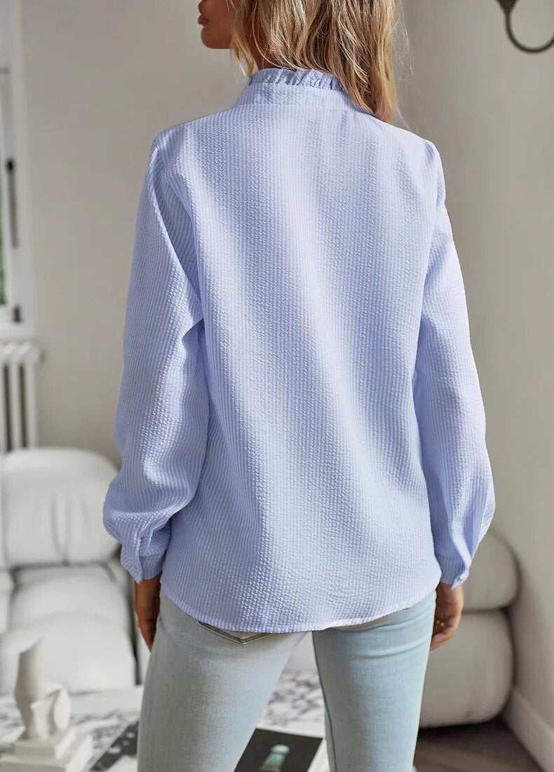 Marya™ - Elegant Bluse med Flæser