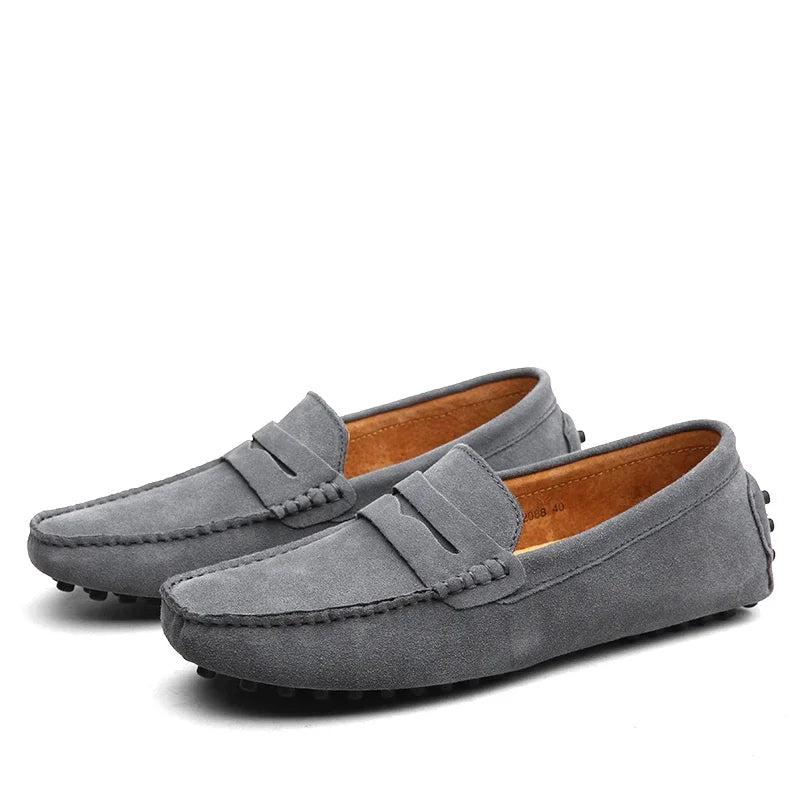 Casual loafers i ruskind