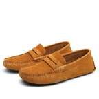 Casual loafers i ruskind