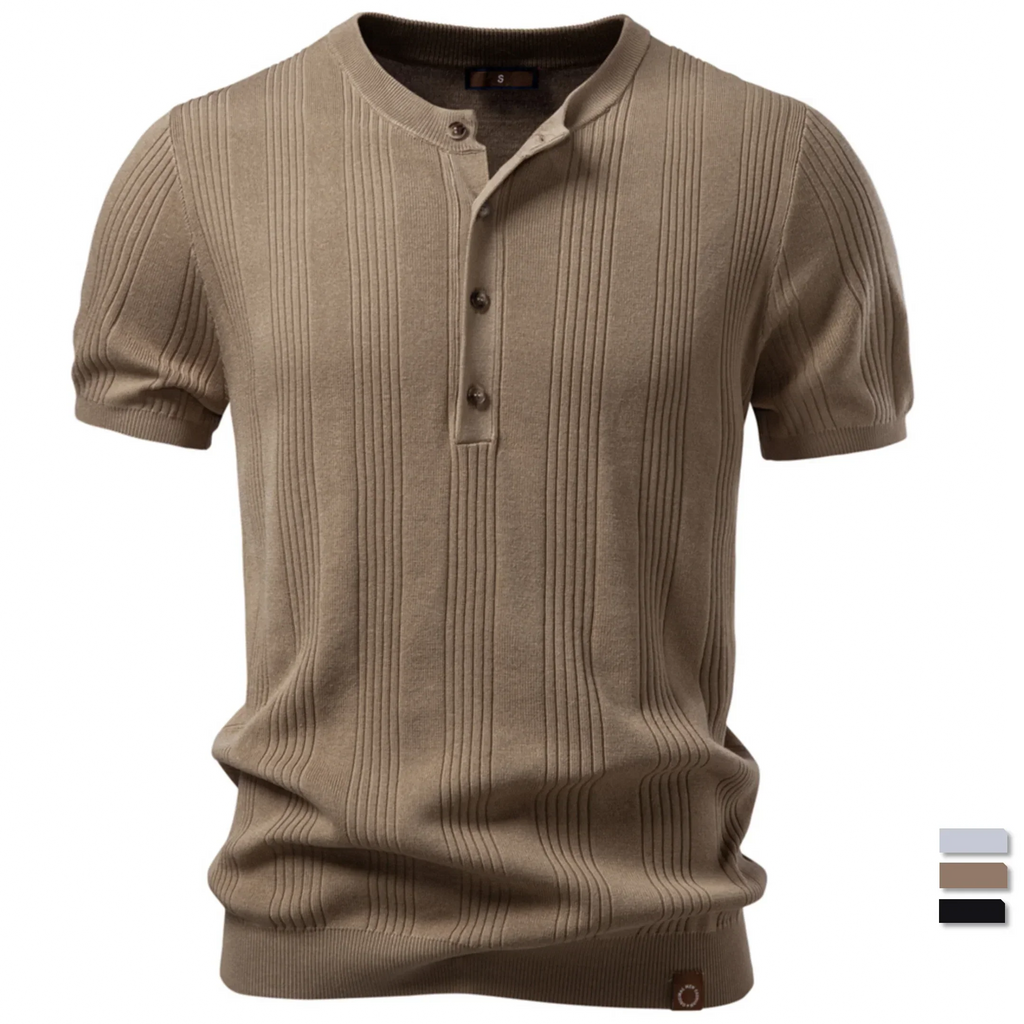 Kron | Geribde Henley-polo
