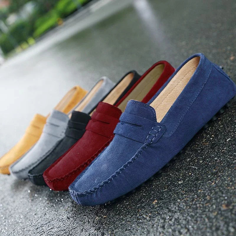 Casual loafers i ruskind