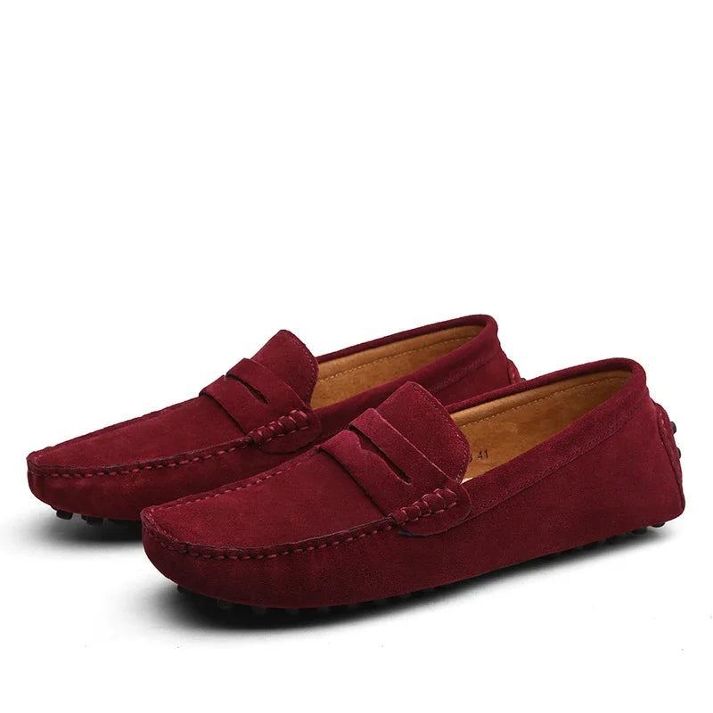 Casual loafers i ruskind