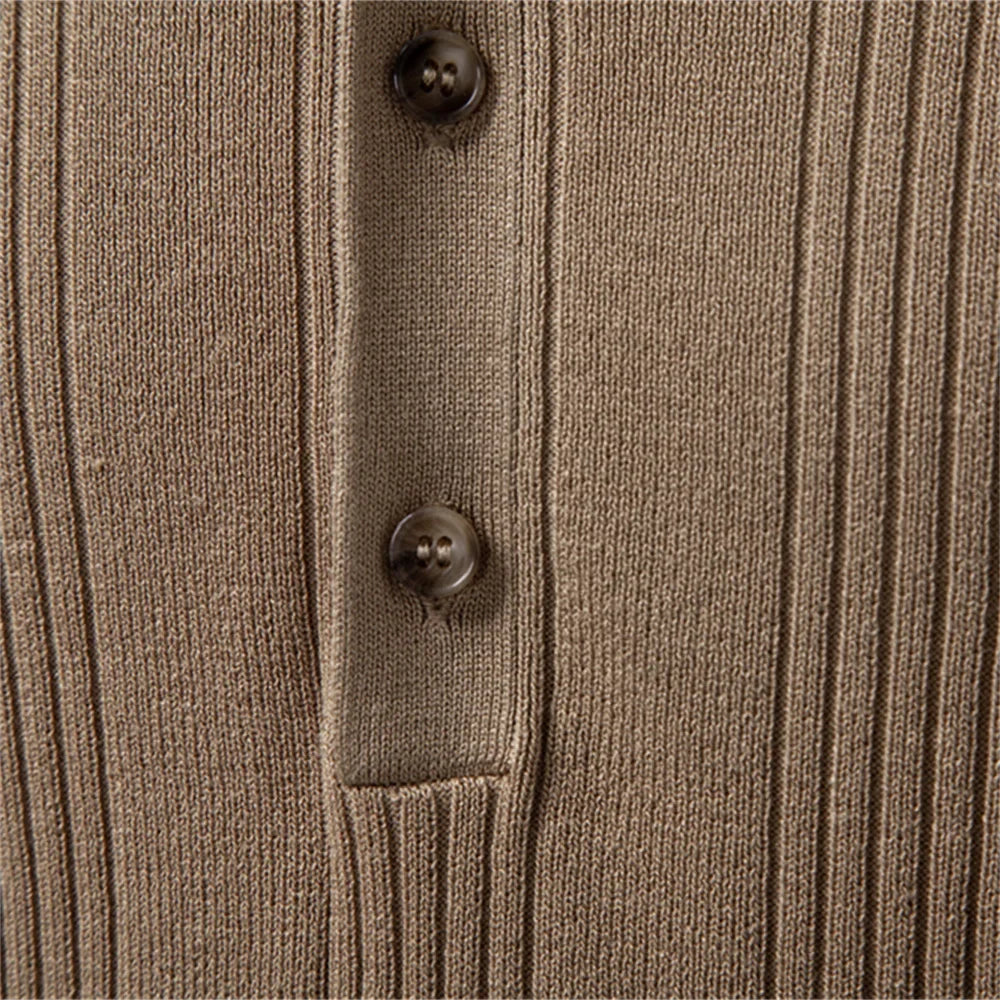 Kron | Geribde Henley-polo