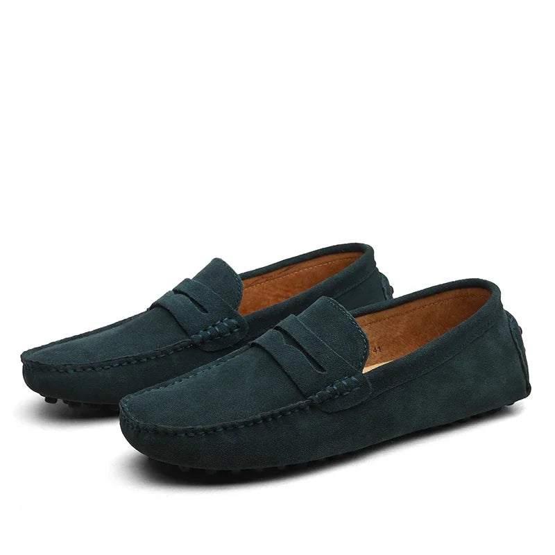 Casual loafers i ruskind