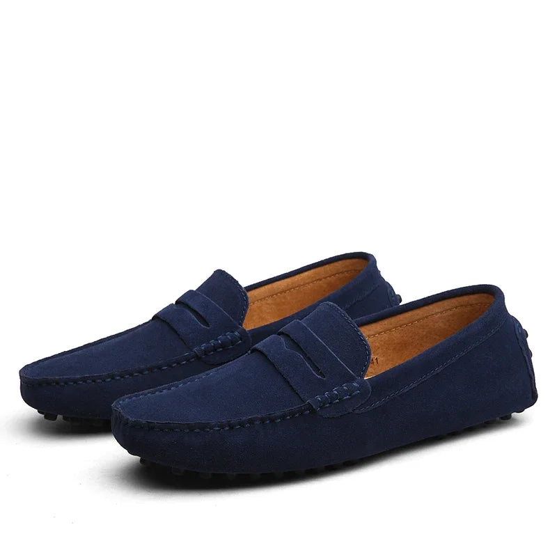 Casual loafers i ruskind