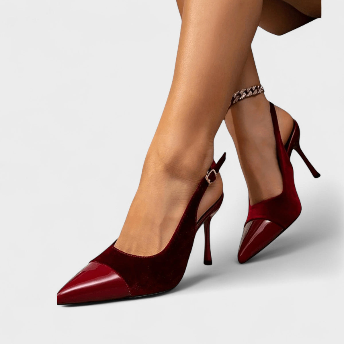 Solveig | Samt Stiletto