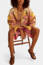 Stine | Blomstret cardigan