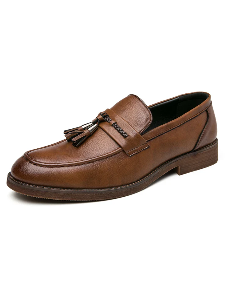 Læderloafers med kvaster