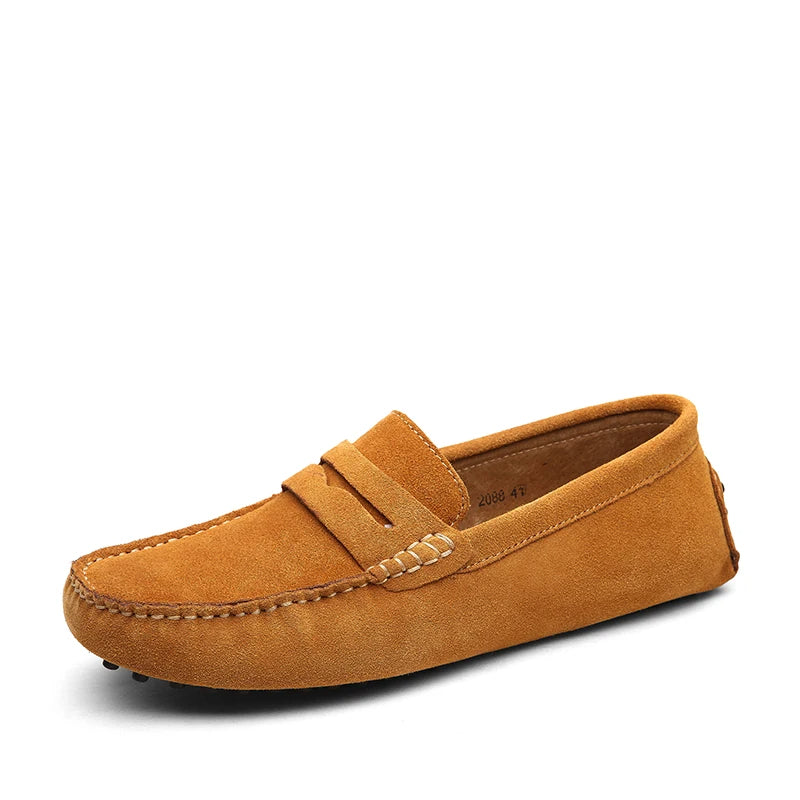 Casual loafers i ruskind