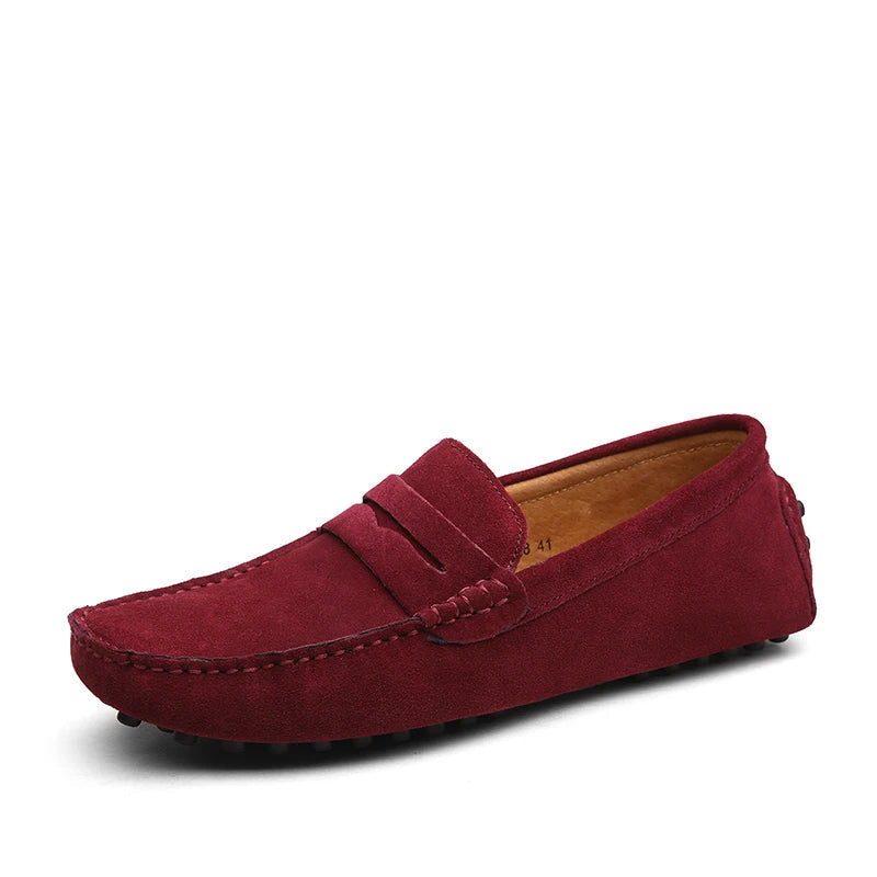Casual loafers i ruskind