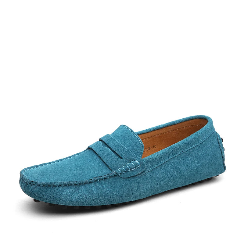 Casual loafers i ruskind