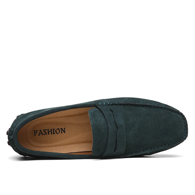 Casual loafers i ruskind