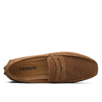 Casual loafers i ruskind