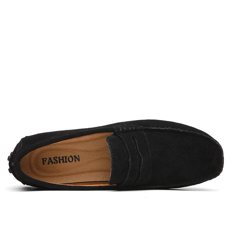 Casual loafers i ruskind
