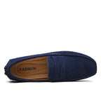 Casual loafers i ruskind