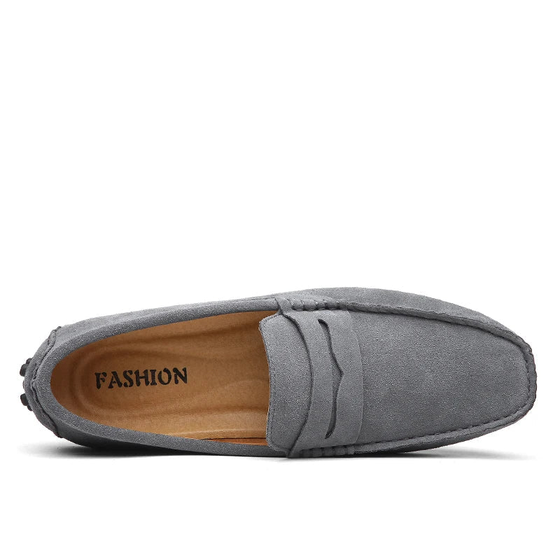 Casual loafers i ruskind