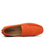 Casual loafers i ruskind