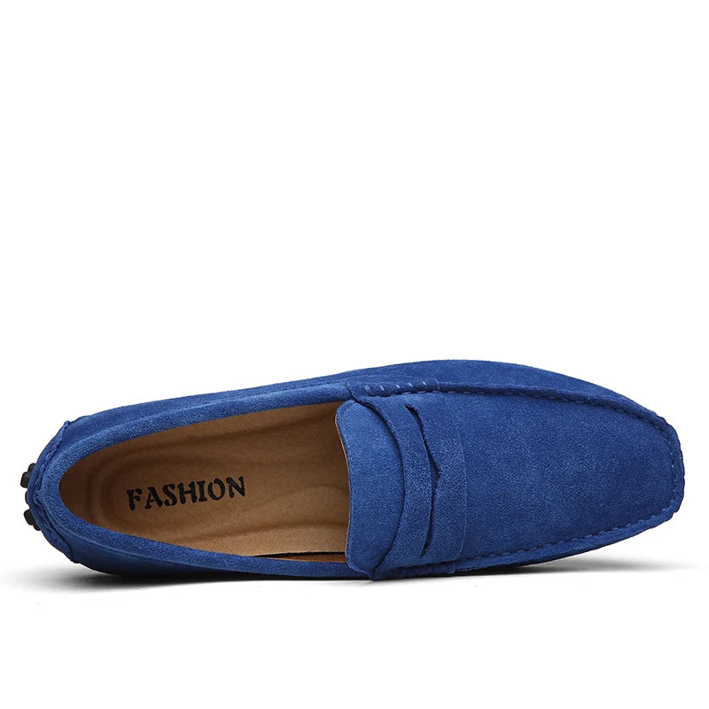 Casual loafers i ruskind