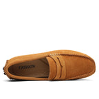 Casual loafers i ruskind