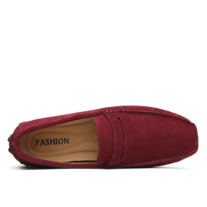 Casual loafers i ruskind