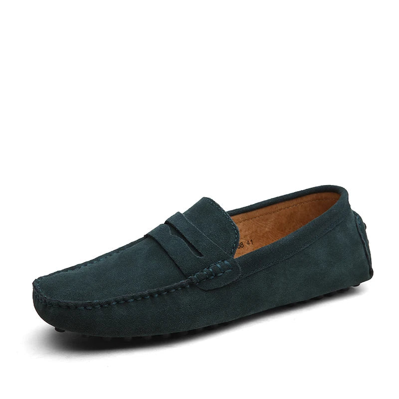 Casual loafers i ruskind